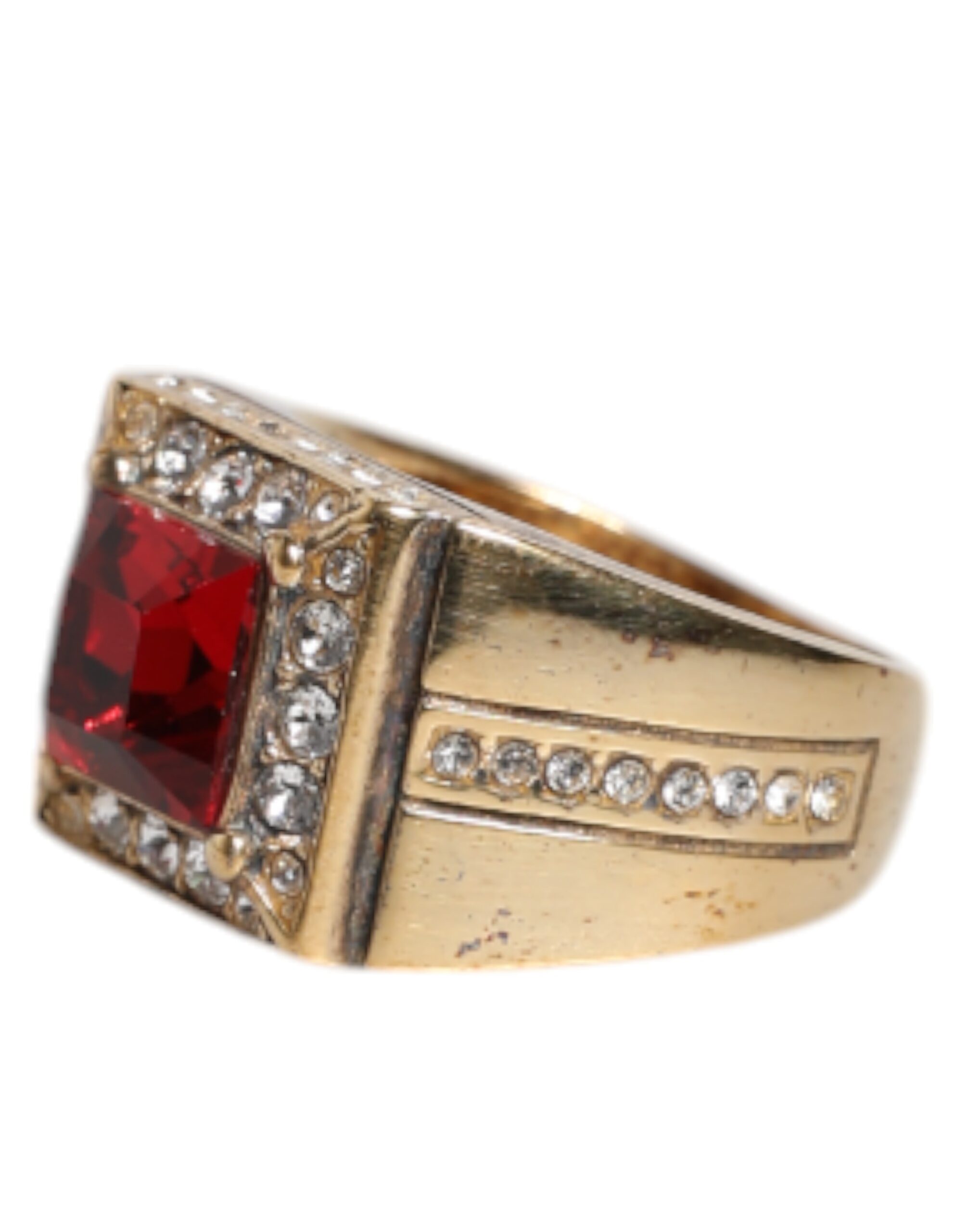 Red Gemstone Signet Ring