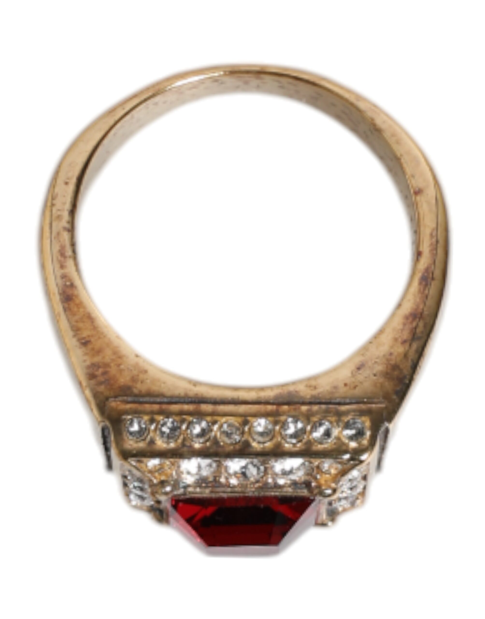Red Gemstone Signet Ring