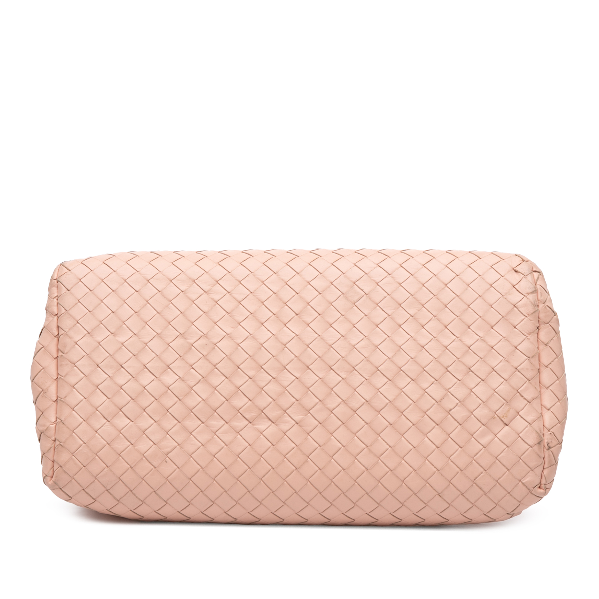 Pre-owned Woven Leather Top Handle Bag