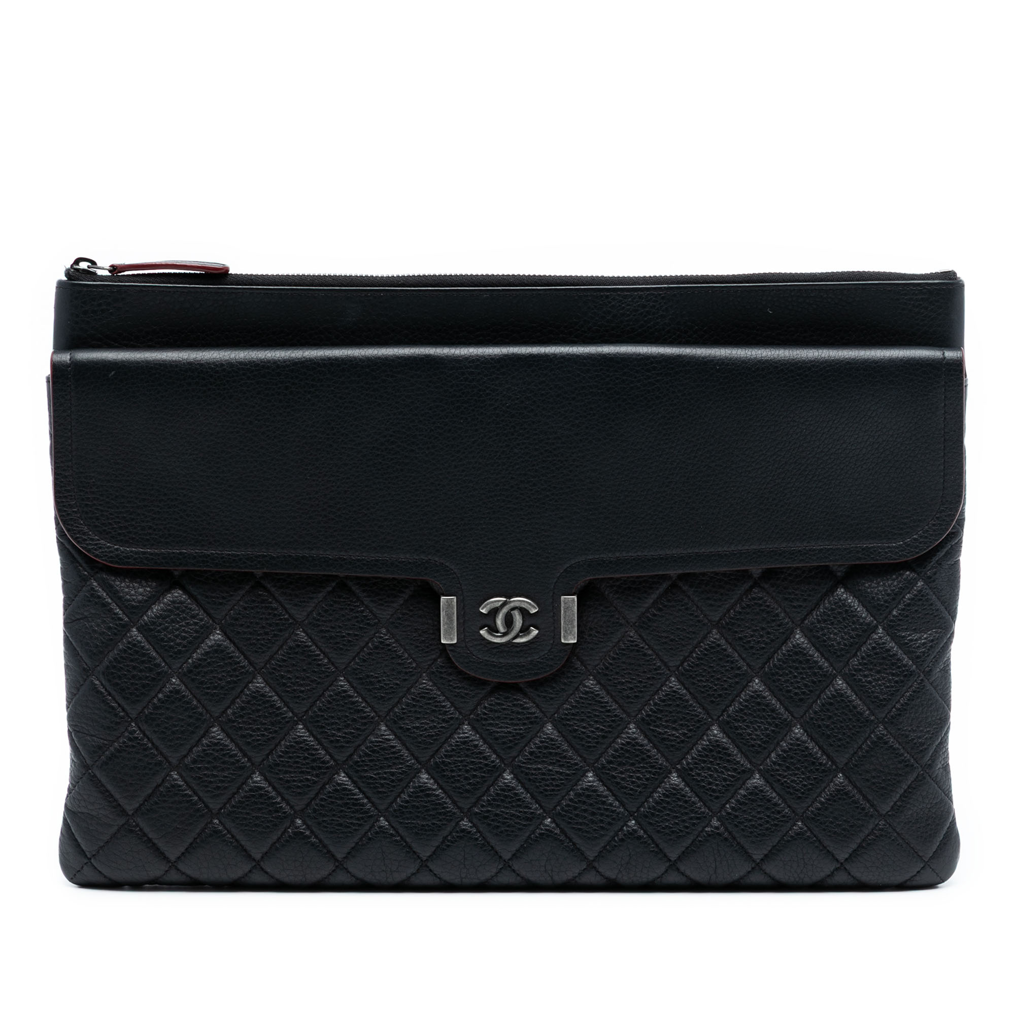 Pre-owned Quilted Leather Clutch