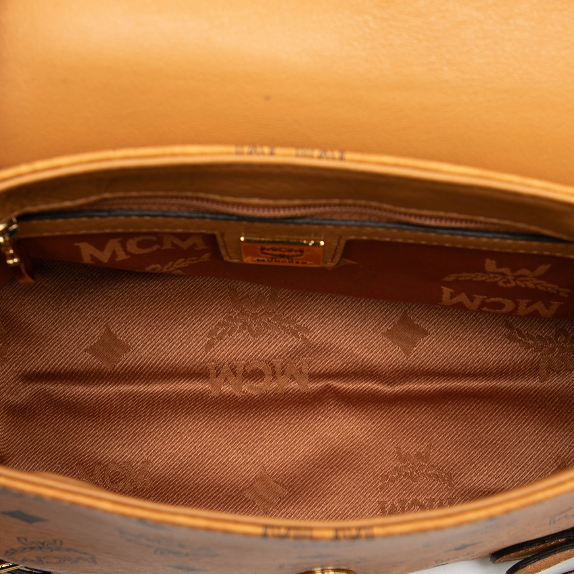 Pre-owned Printed Leather Satchel