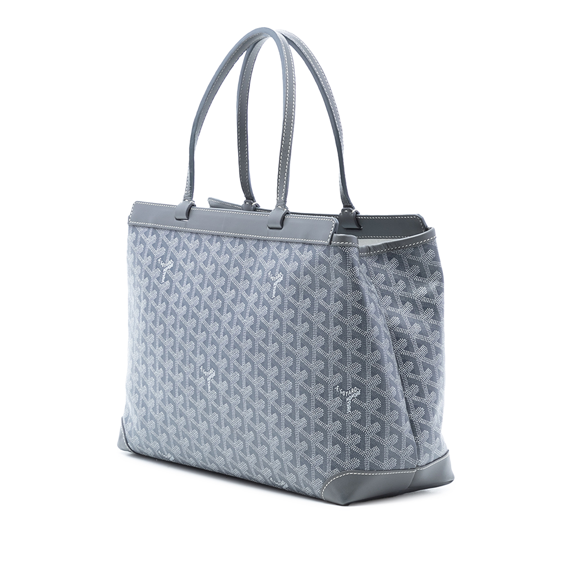Pre-owned Structured Coated Canvas Tote