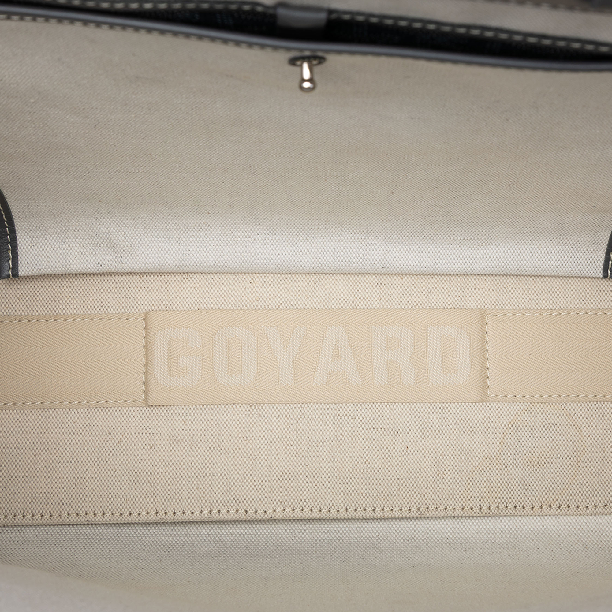 Pre-owned Structured Coated Canvas Tote