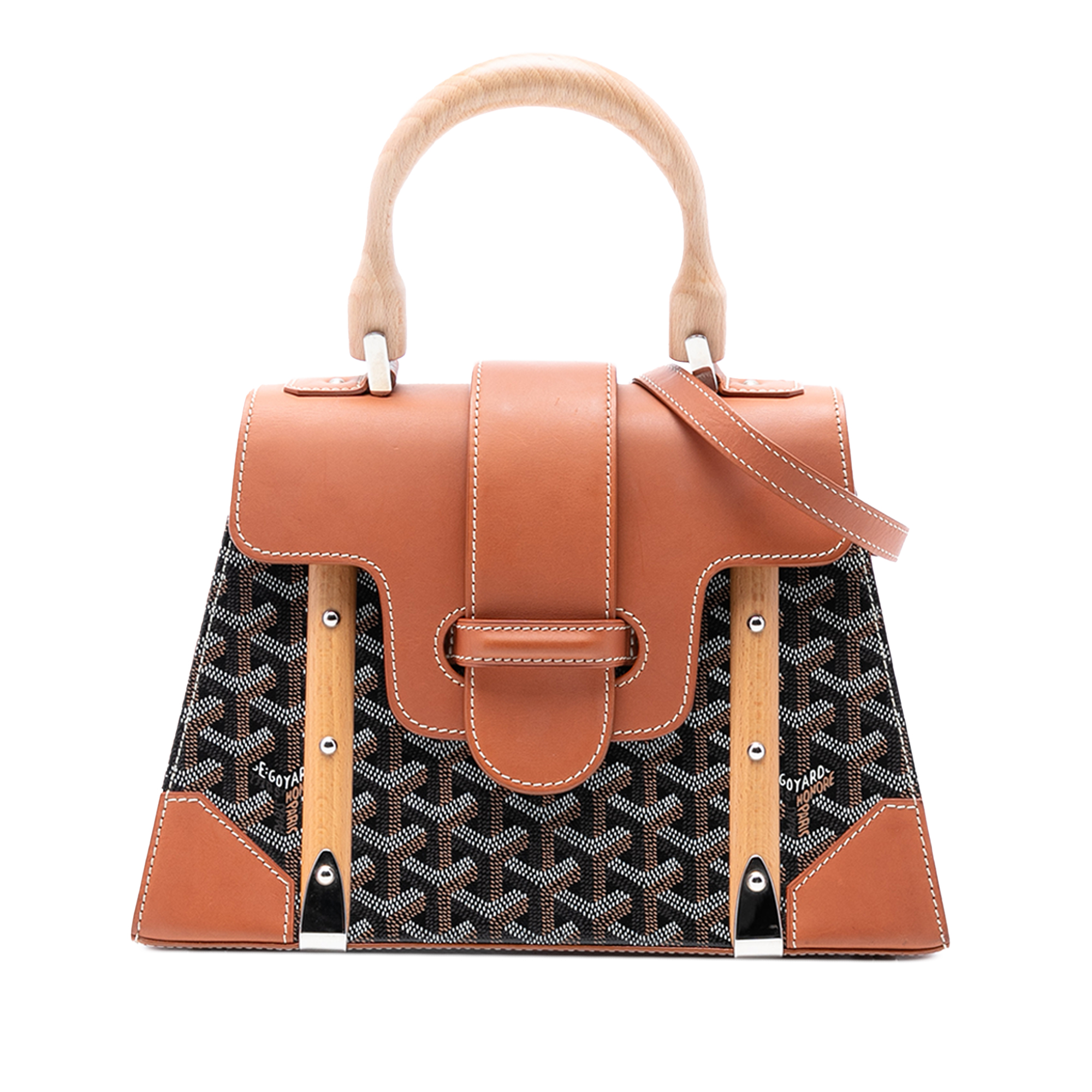 Pre-owned Top Handle Structured Bag