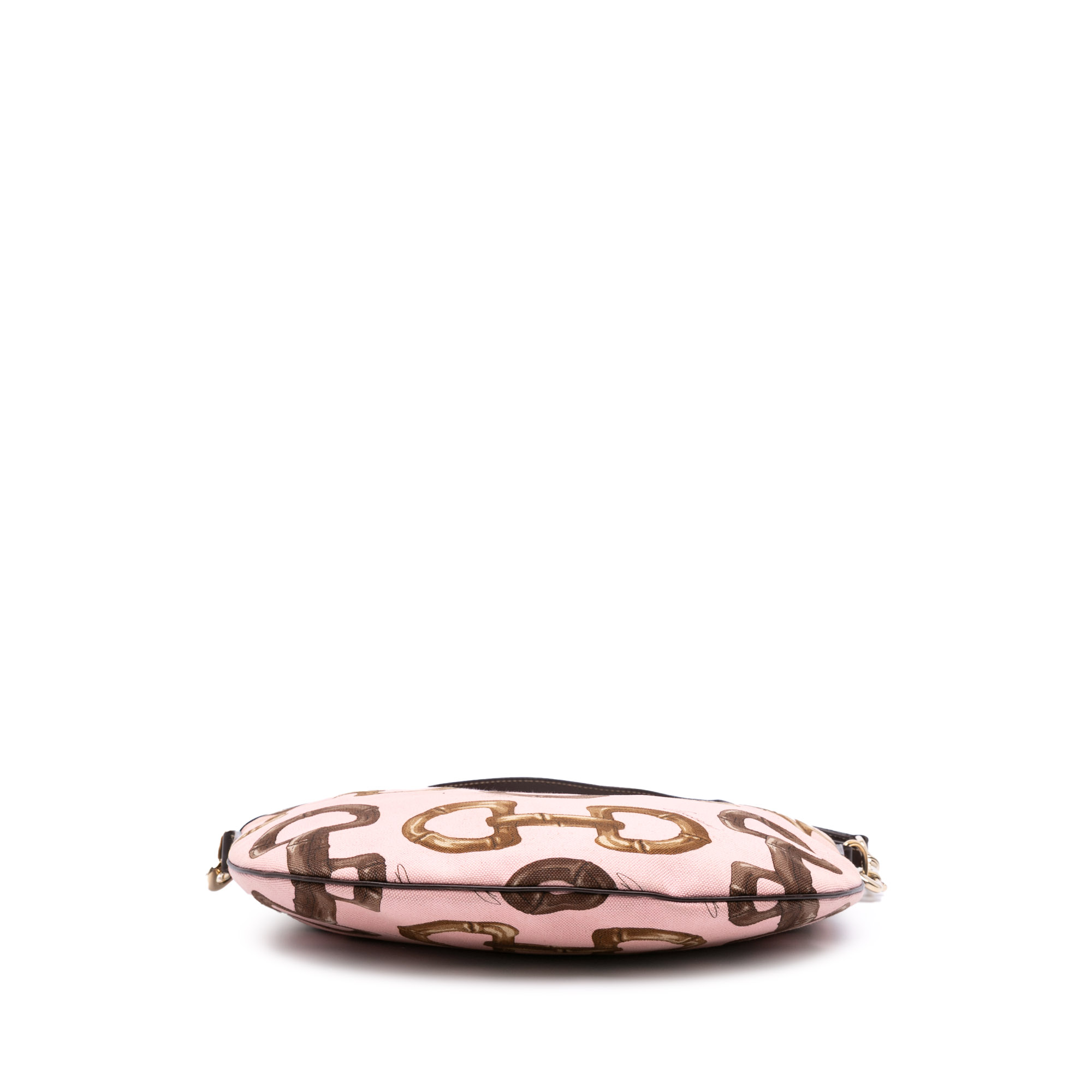 Pink Logo Bamboo Hobo Bag