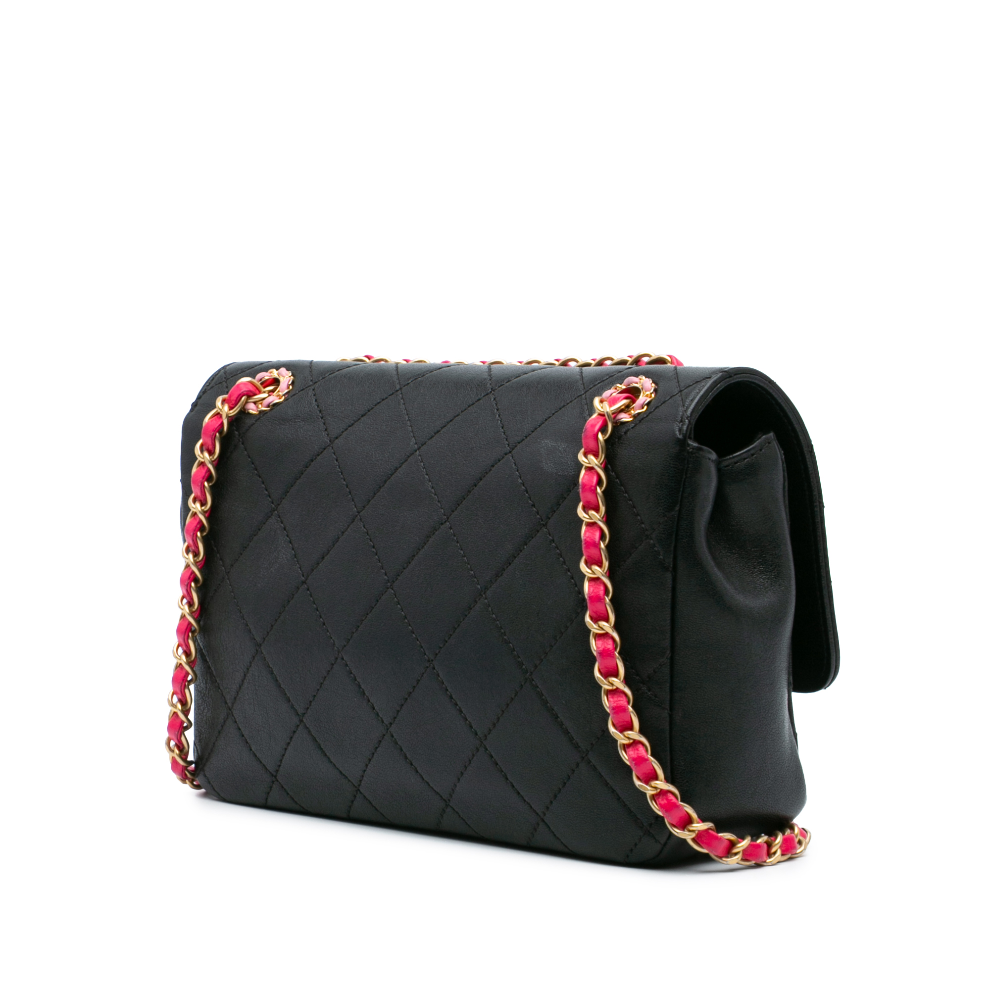 Chanel Quilted Lambskin Leather Chain Bag