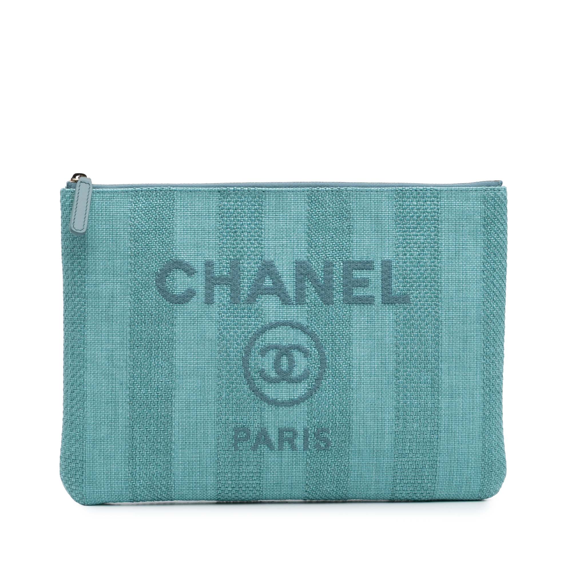 Pre-owned Striped Pouch