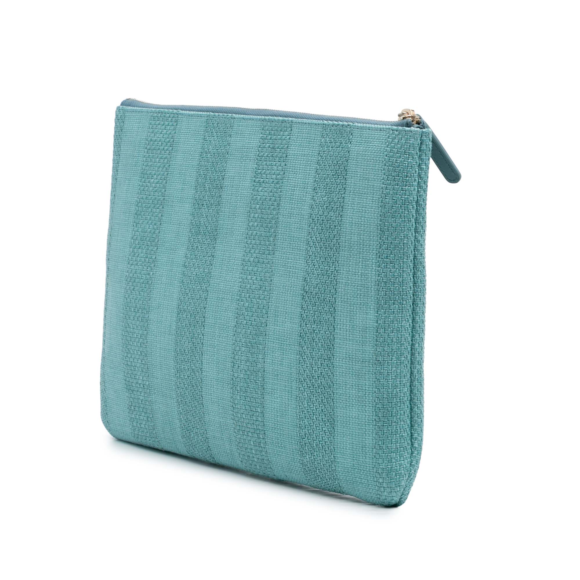 Pre-owned Striped Pouch