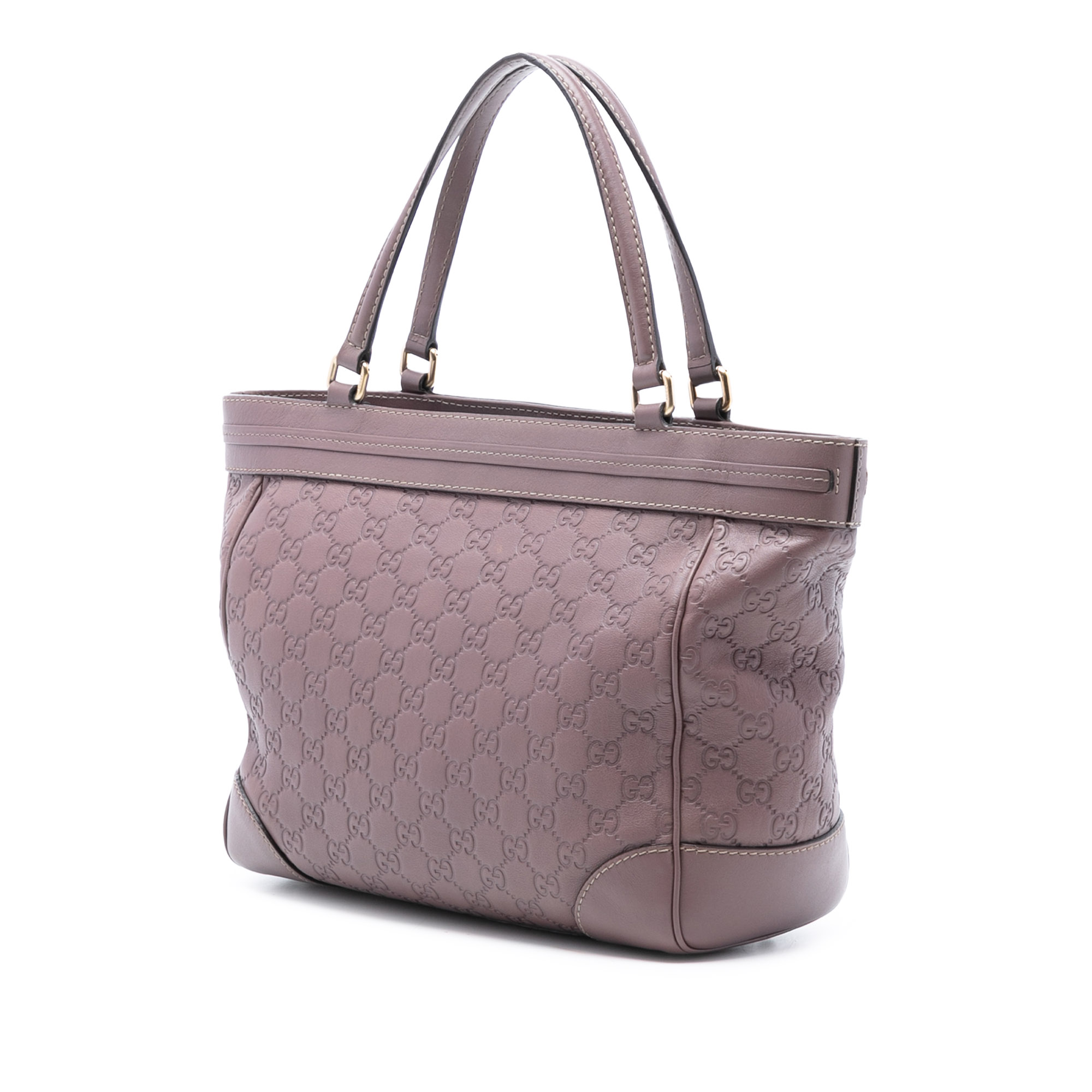 Pre-owned Embossed Leather Tote Bag