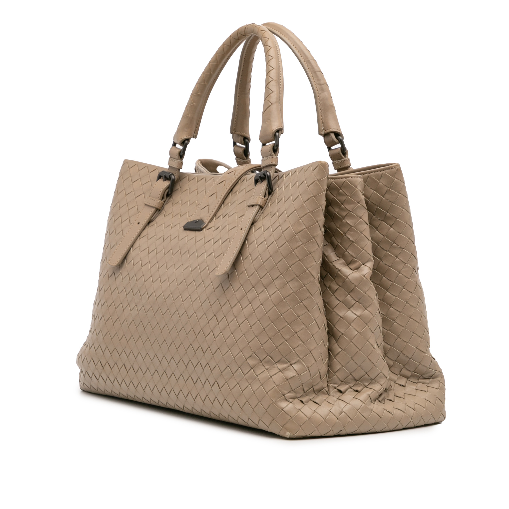 Woven Leather Tote