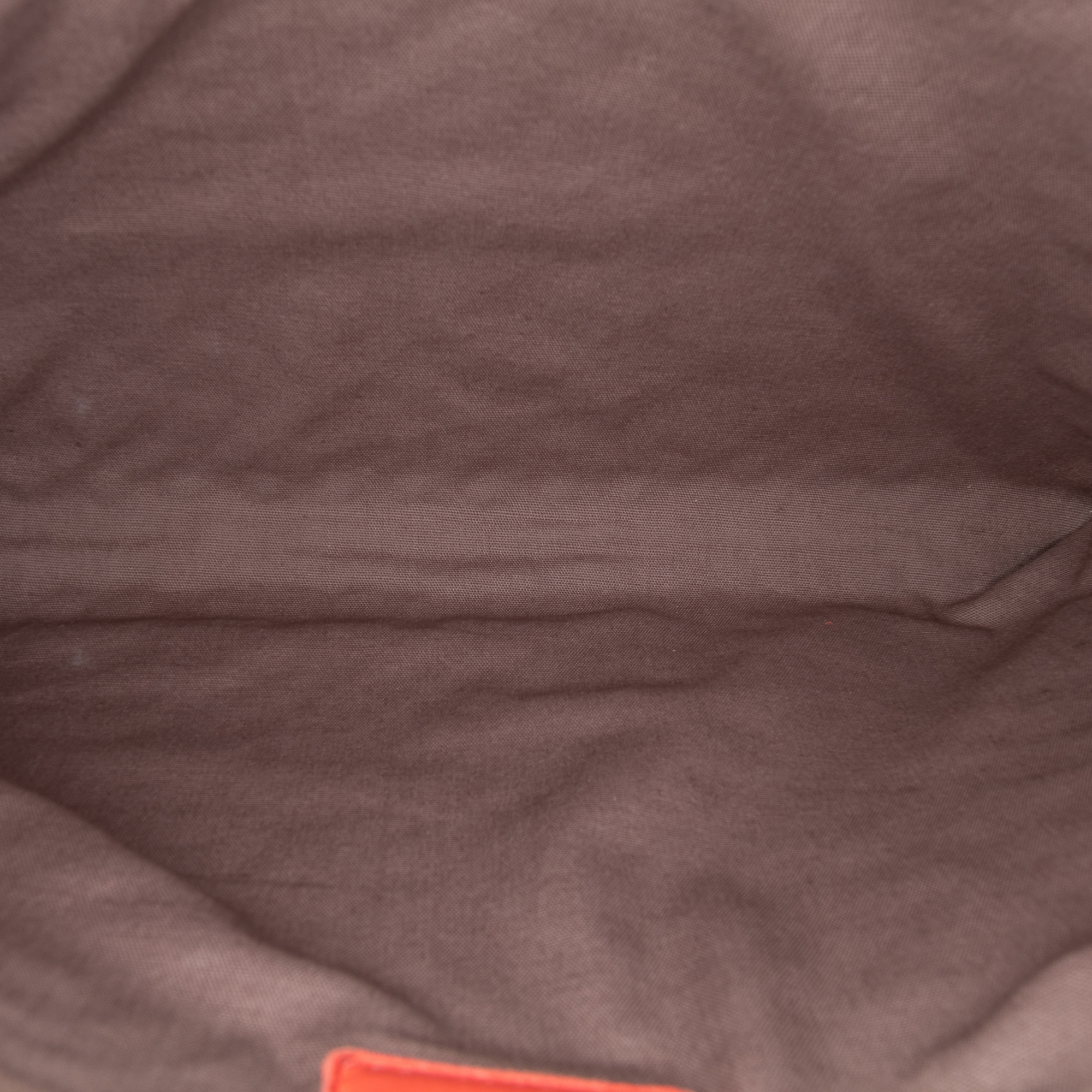 Pre-owned Woven Leather Zip Pouch