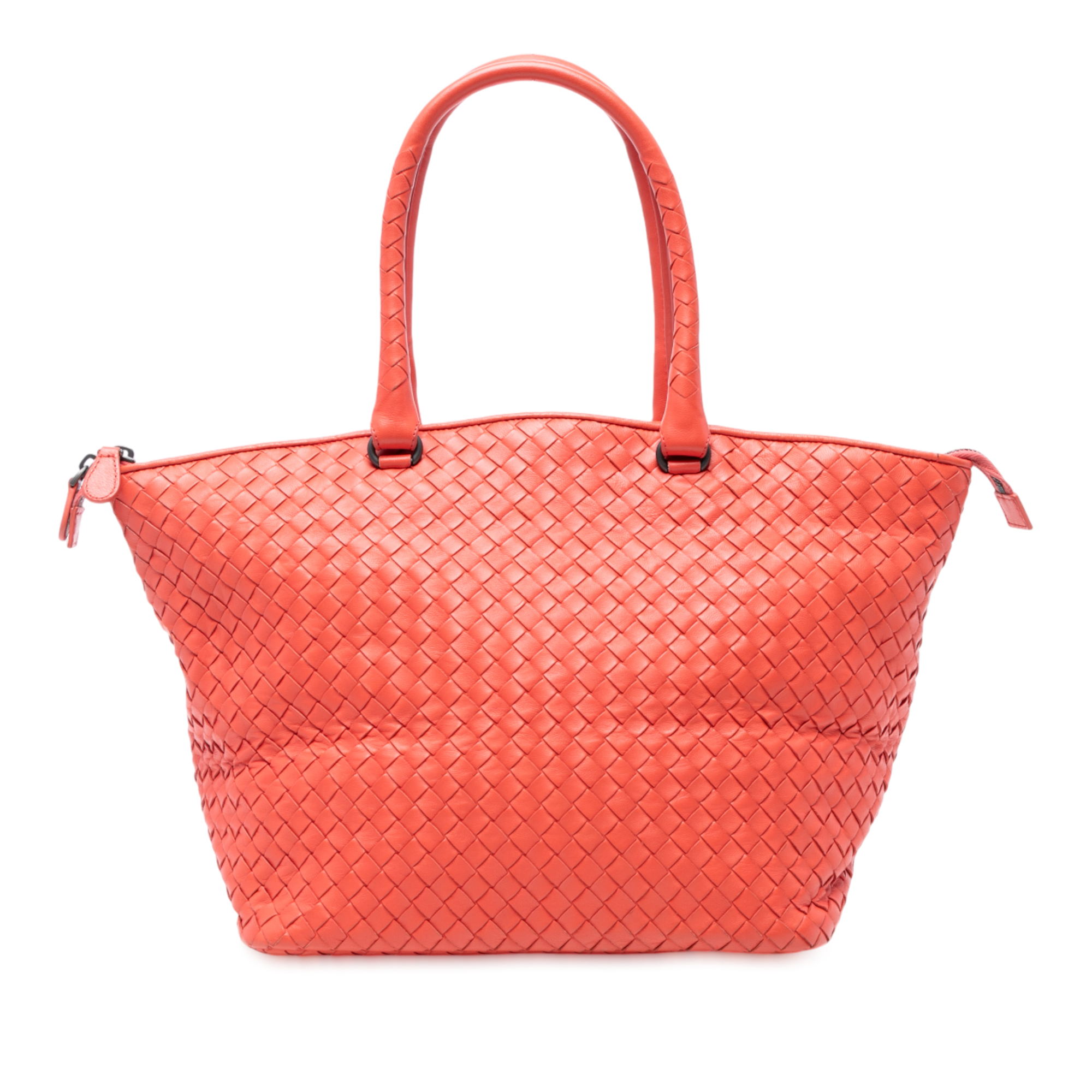 Pre-owned Woven Leather Tote Bag