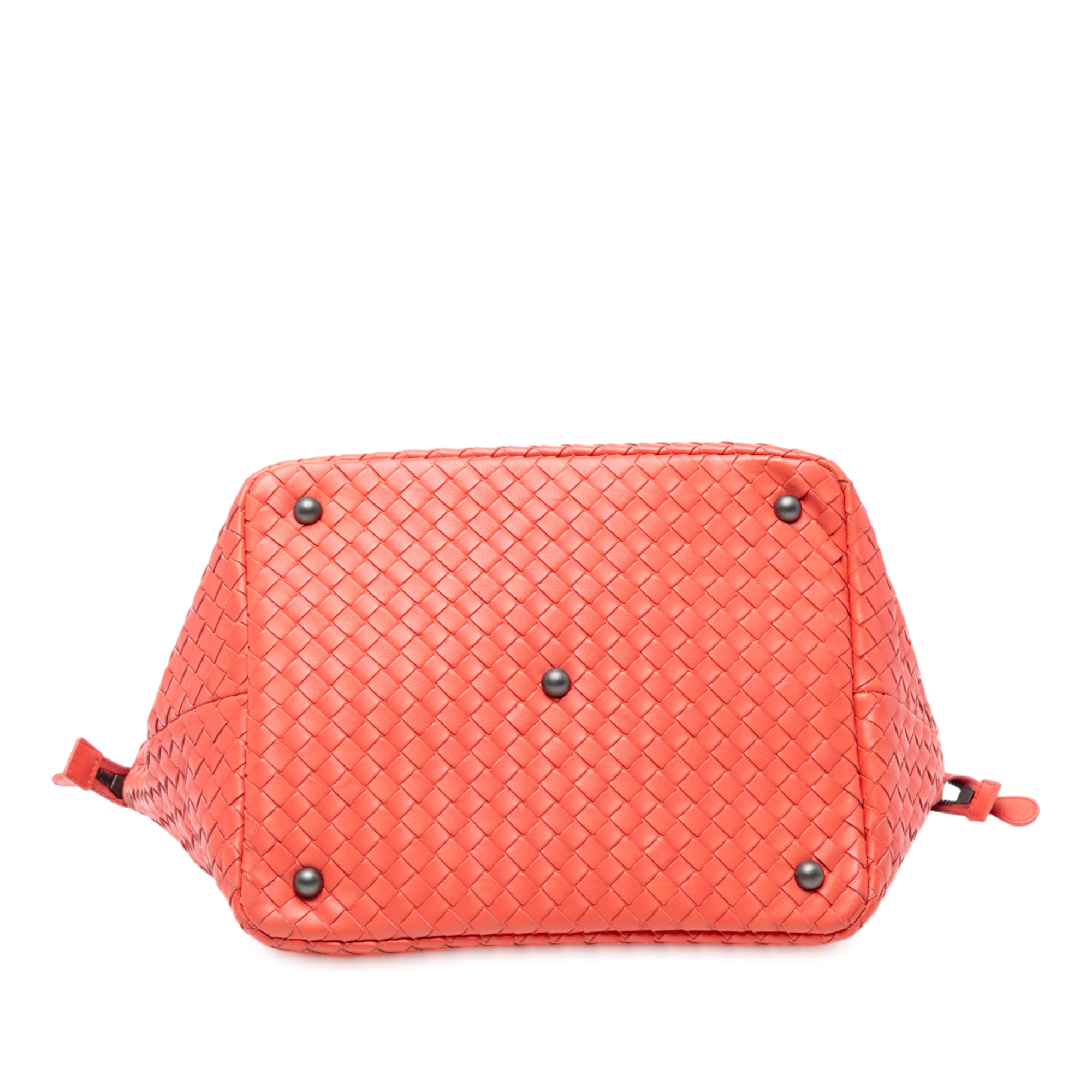 Pre-owned Woven Leather Tote Bag