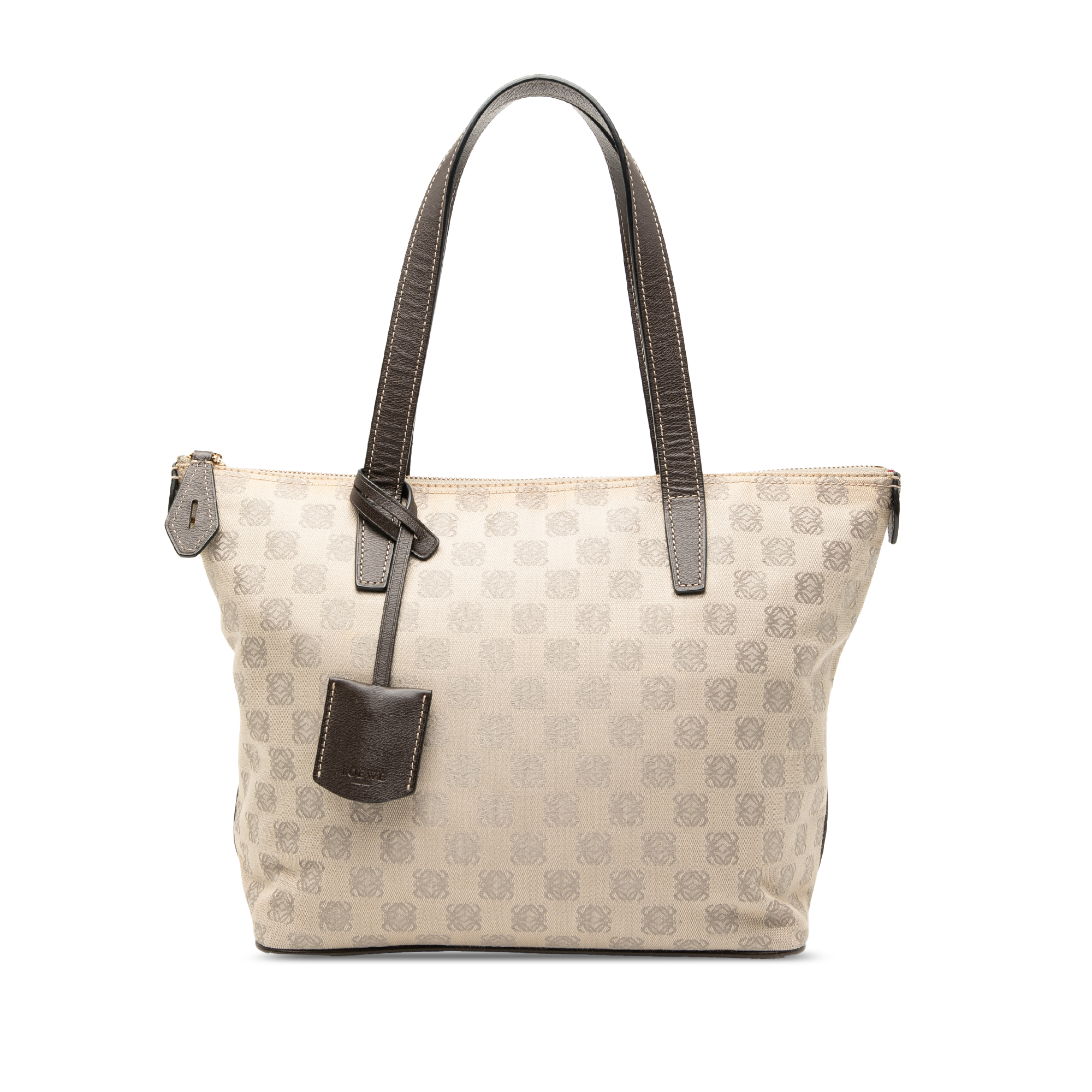 Pre-owned Structured Handle Tote Bag