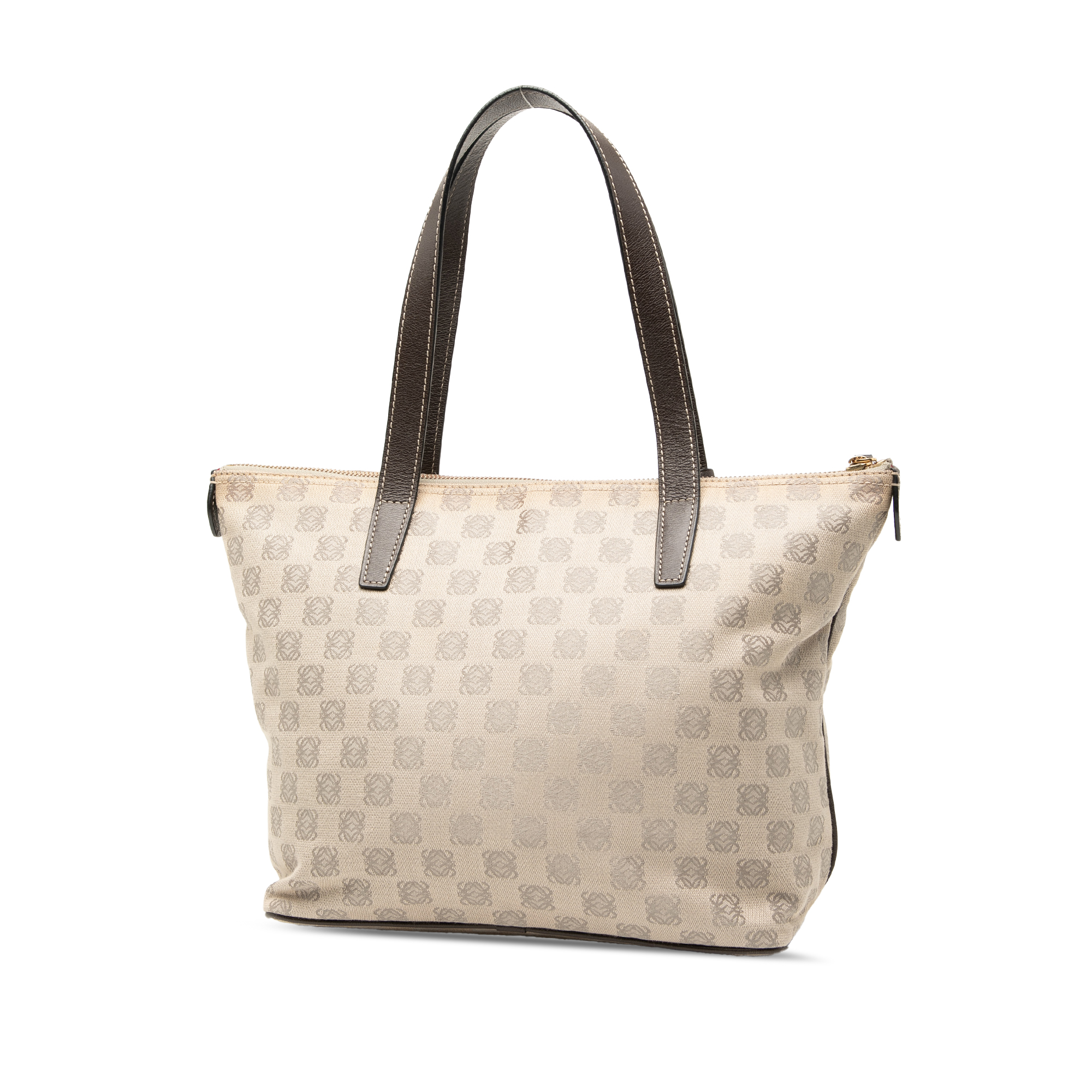 Pre-owned Structured Handle Tote Bag