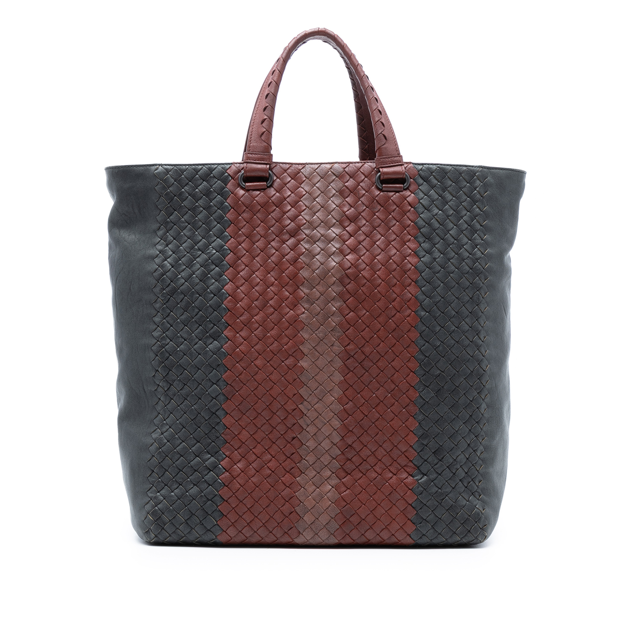 Pre-owned Woven Leather Tote Bag