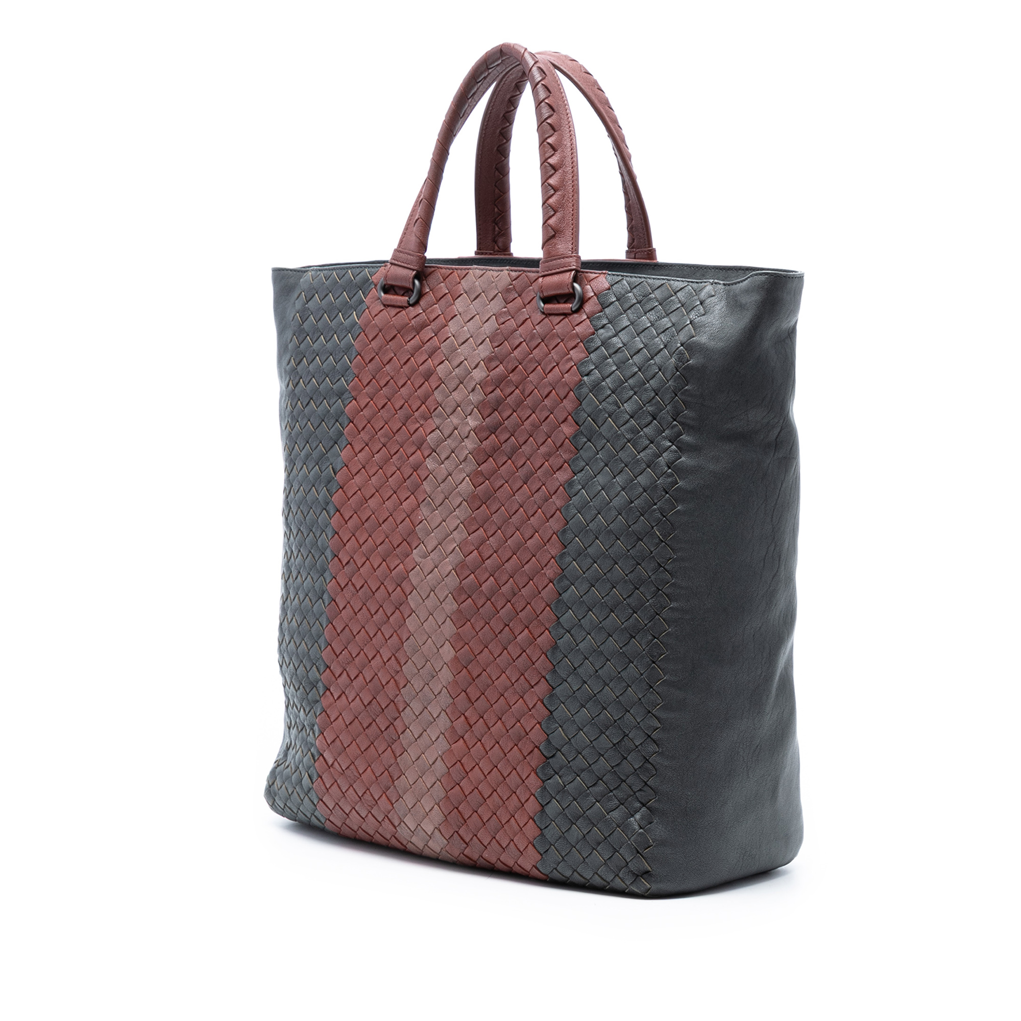 Pre-owned Woven Leather Tote Bag