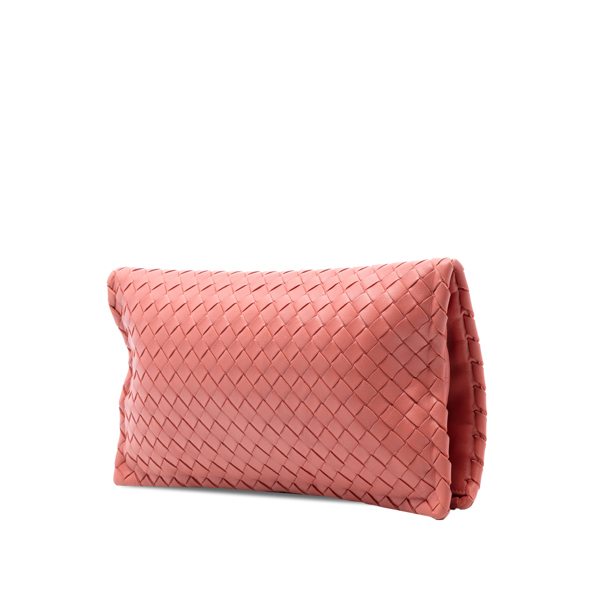 Pre-owned Woven Leather Clutch