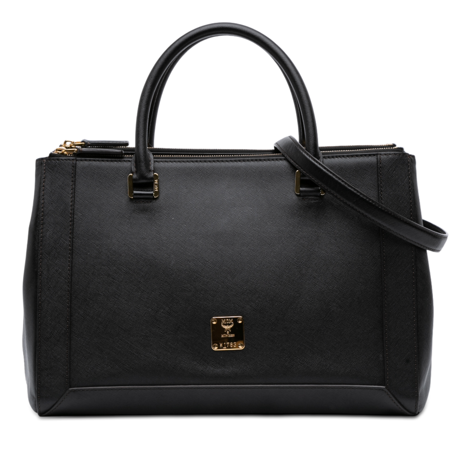 Pre-owned Structured Leather Satchel