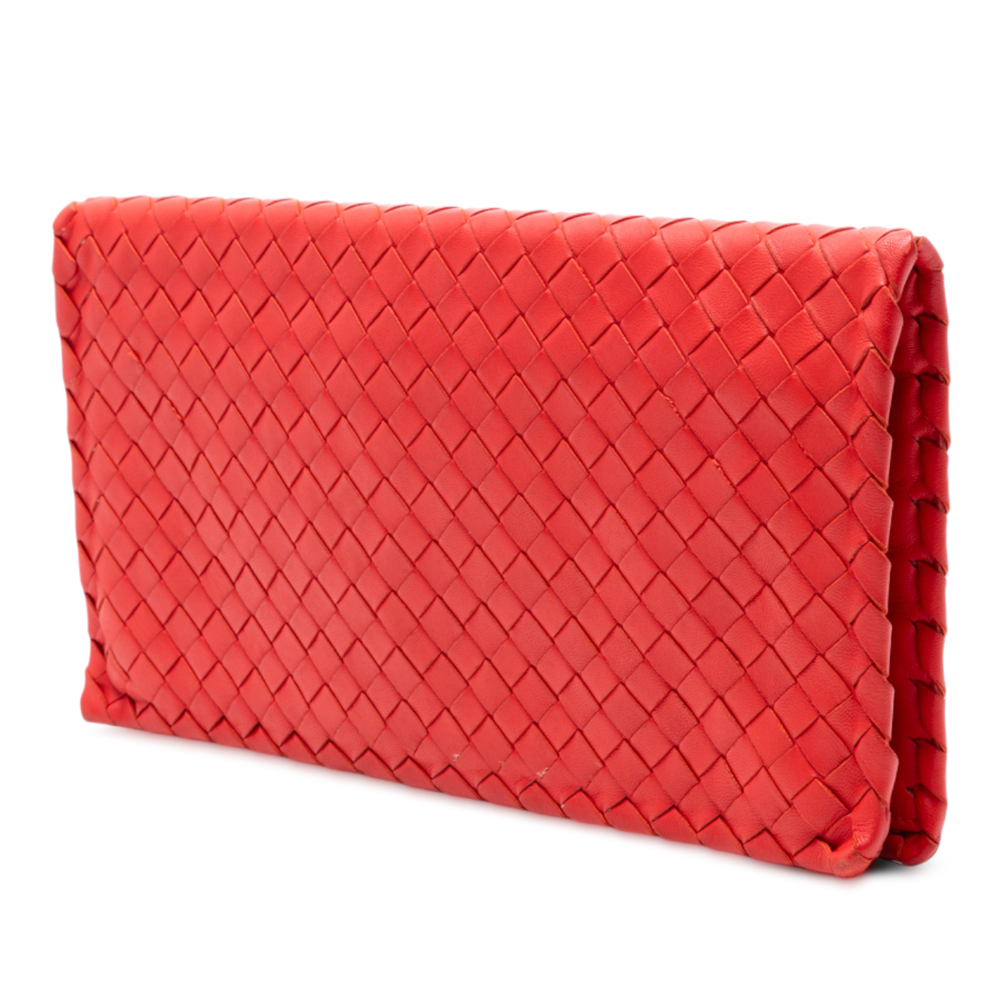 Pre-owned Woven Leather Clutch