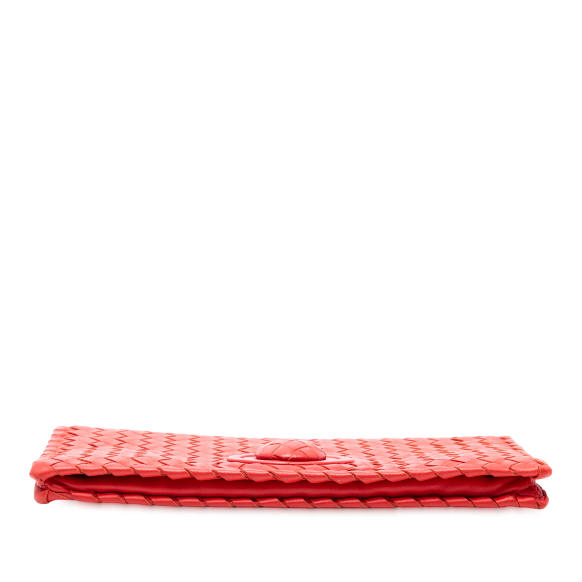 Pre-owned Woven Leather Clutch