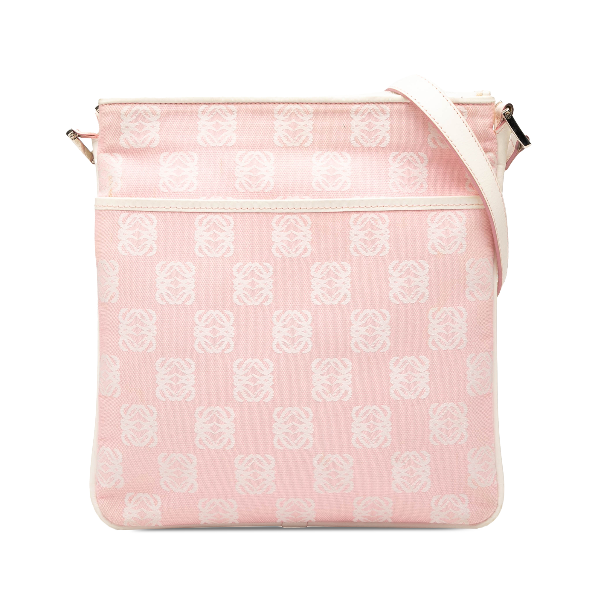 Pre-owned Printed Canvas Shoulder Bag