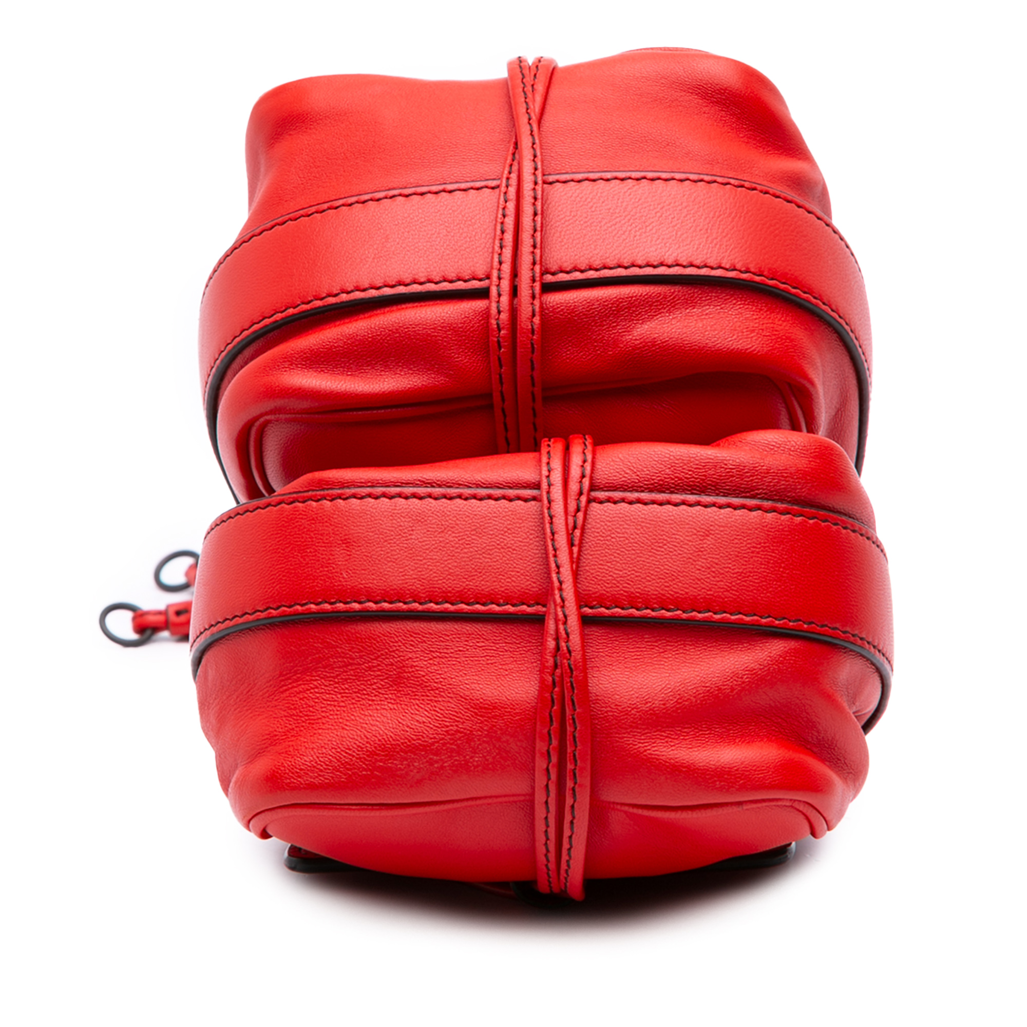 Leather Woven Backpack