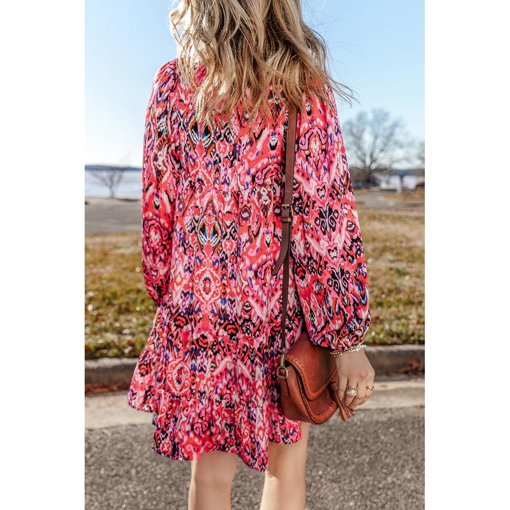Printed Smocked Dress